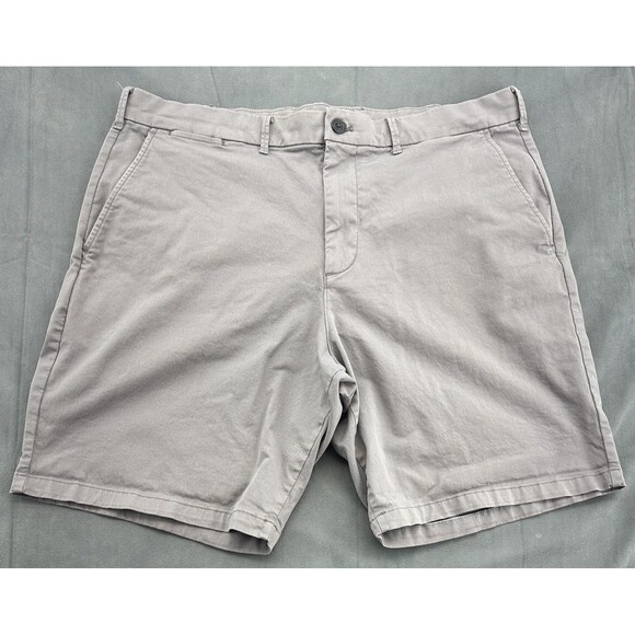 GAP Khakis Shorts Mens 38 Gray 10" Short Pilot Grey Casual Cotton Stretch Summer - Picture 1 of 12